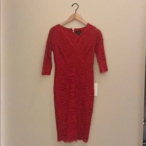 Gorgeous red lace dress